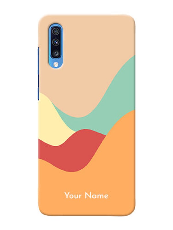 Custom Galaxy A70S Custom Mobile Case with Ocean Waves Multi-colour Design