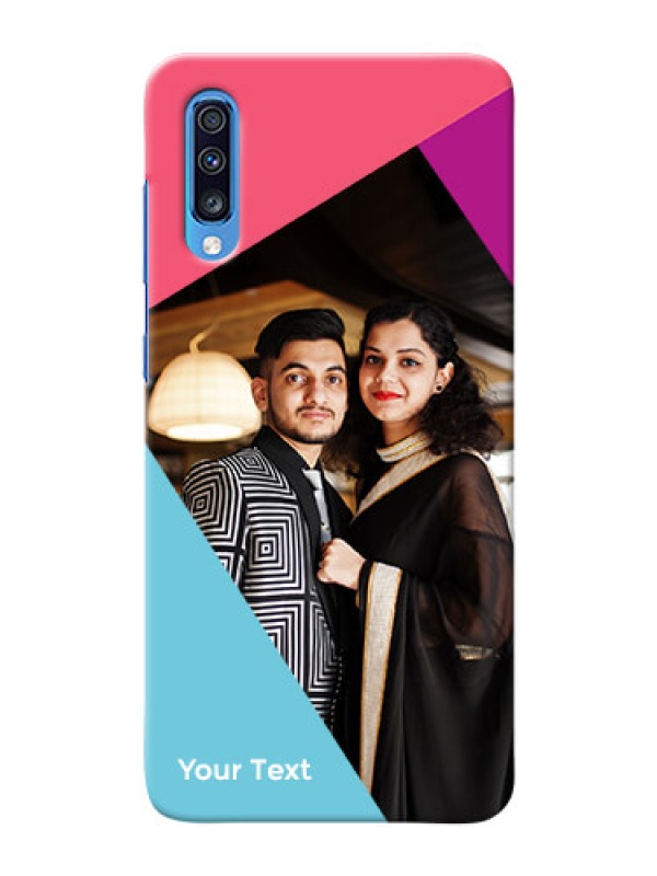 Custom Galaxy A70S Custom Phone Cases: Stacked Triple colour Design