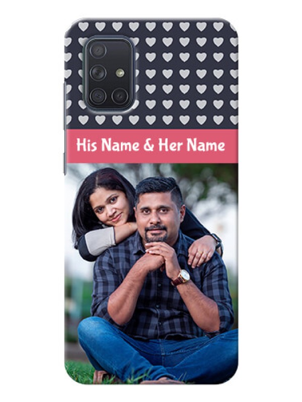 Custom Galaxy A71 Custom Mobile Case with Love Symbols Design
