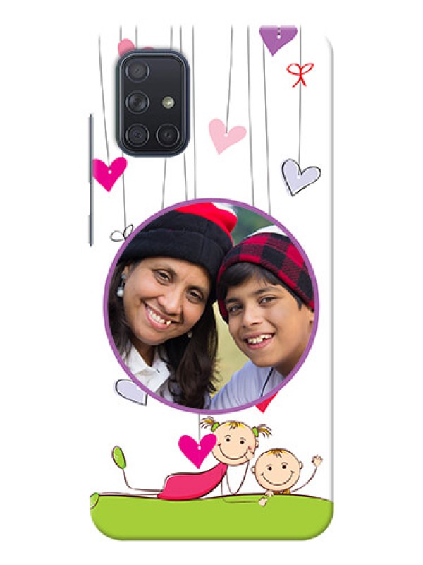 Custom Galaxy A71 Mobile Cases: Cute Kids Phone Case Design