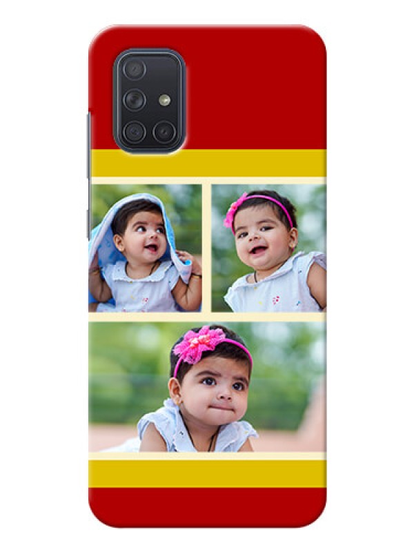 Custom Galaxy A71 mobile phone cases: Multiple Pic Upload Design