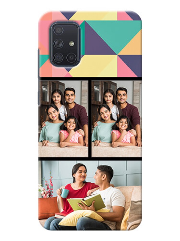 Custom Galaxy A71 personalised phone covers: Bulk Pic Upload Design