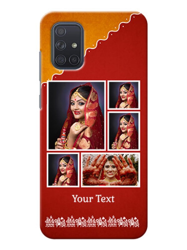 Custom Galaxy A71 customized phone cases: Wedding Pic Upload Design