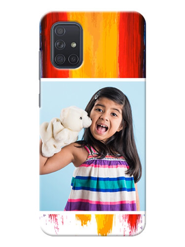 Custom Galaxy A71 custom phone covers: Multi Color Design