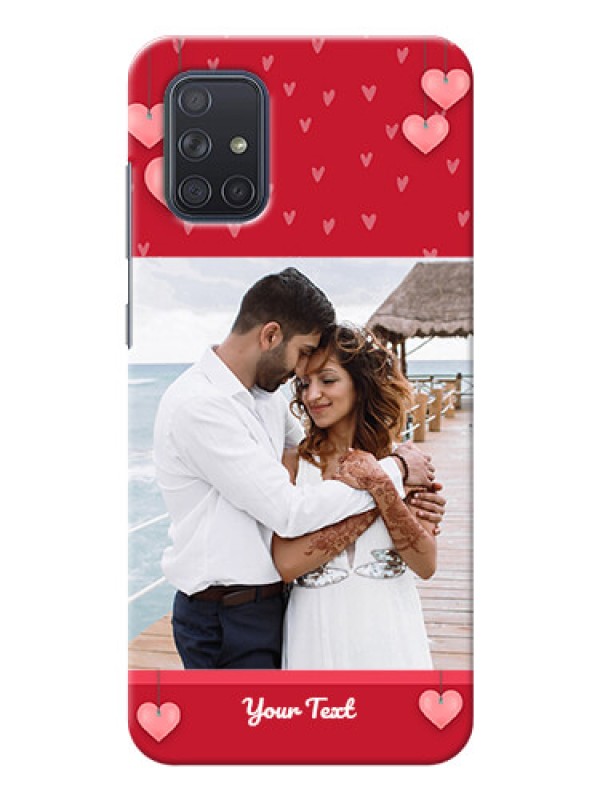 Custom Galaxy A71 Mobile Back Covers: Valentines Day Design