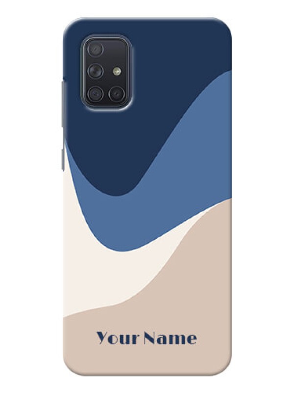 Custom Galaxy A71 Back Covers: Abstract Drip Art Design