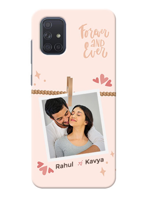 Custom Galaxy A71 Phone Back Covers: Forever and ever love Design