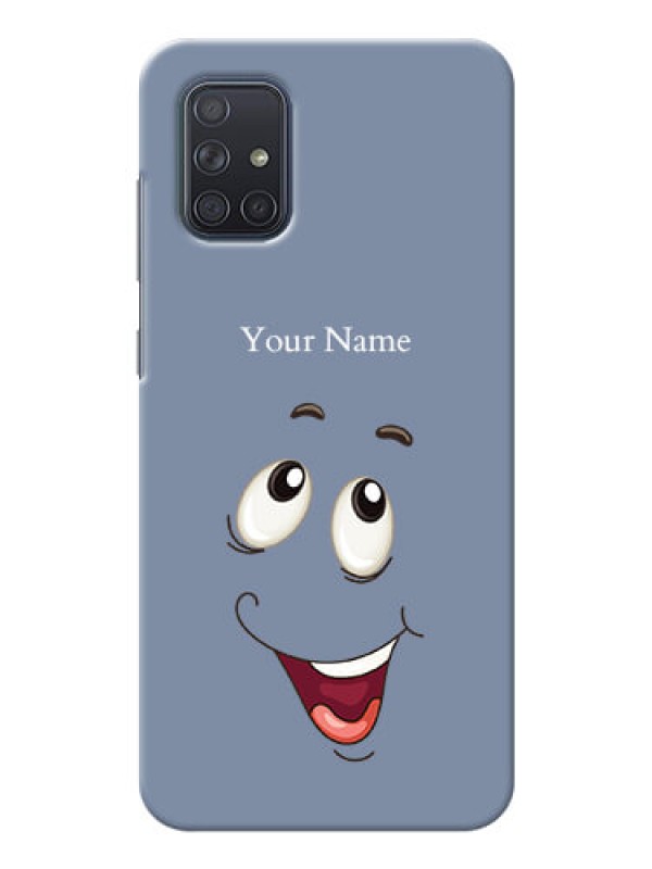 Custom Galaxy A71 Phone Back Covers: Laughing Cartoon Face Design
