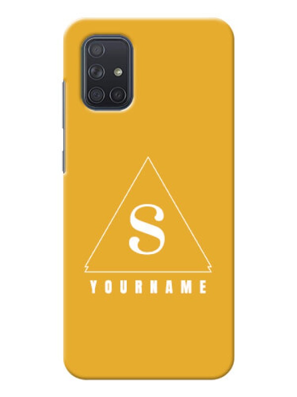 Custom Galaxy A71 Custom Mobile Case with simple triangle Design