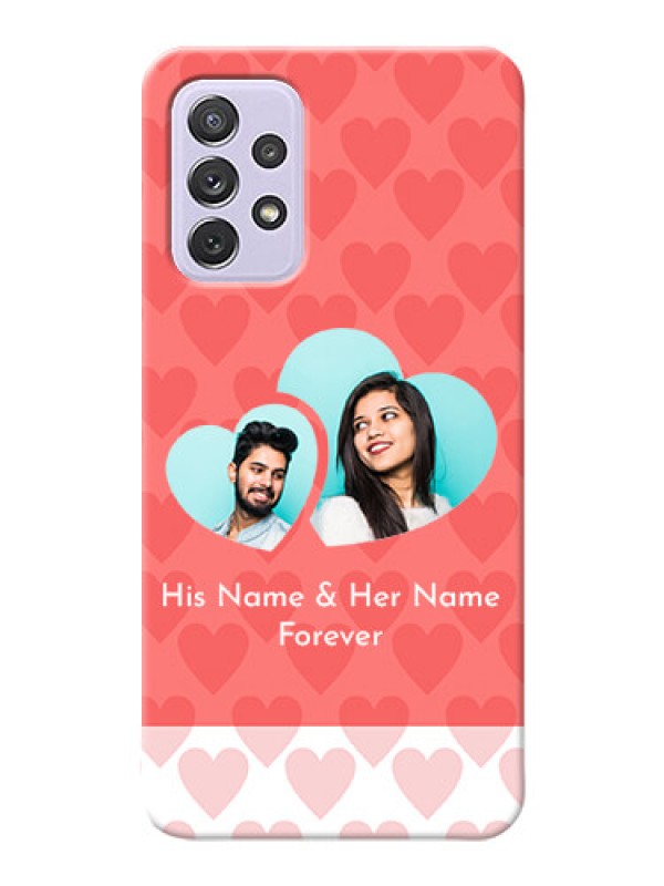 Custom Galaxy A72 personalized phone covers: Couple Pic Upload Design