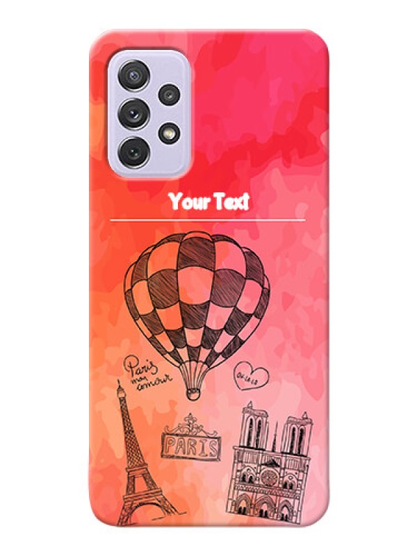 Custom Galaxy A72 Personalized Mobile Covers: Paris Theme Design