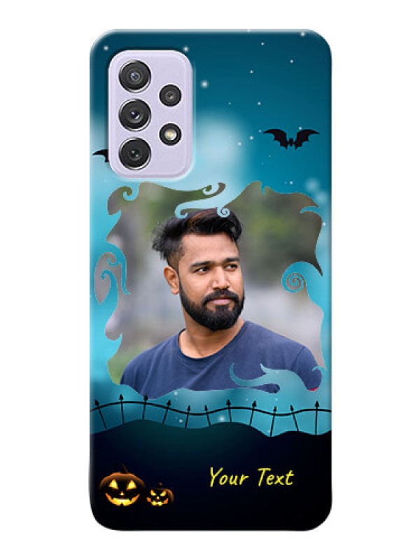 Custom Galaxy A72 Personalised Phone Cases: Halloween frame design