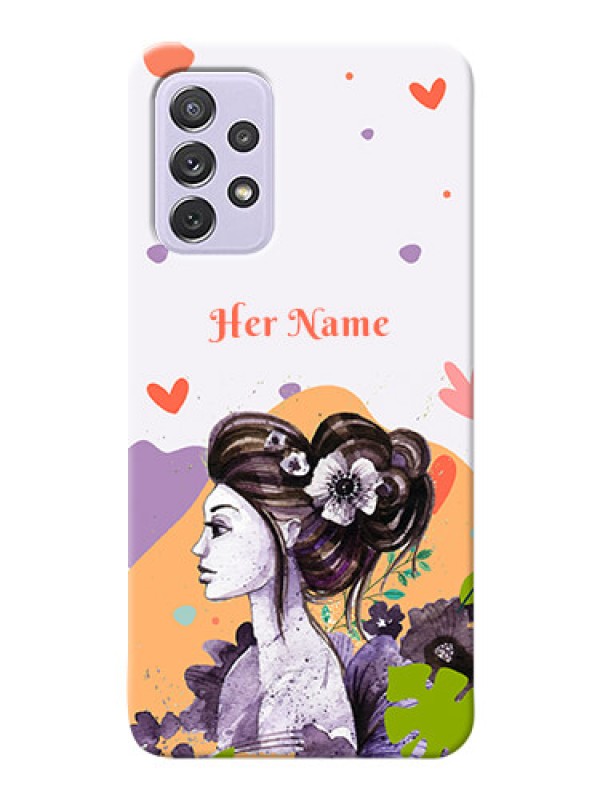 Custom Galaxy A72 Custom Mobile Case with Woman And Nature Design