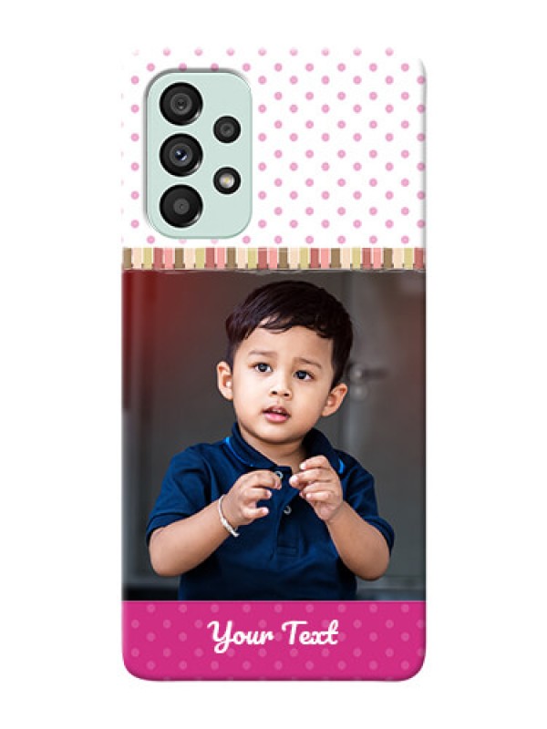 Custom Galaxy A73 5G custom mobile cases: Cute Girls Cover Design