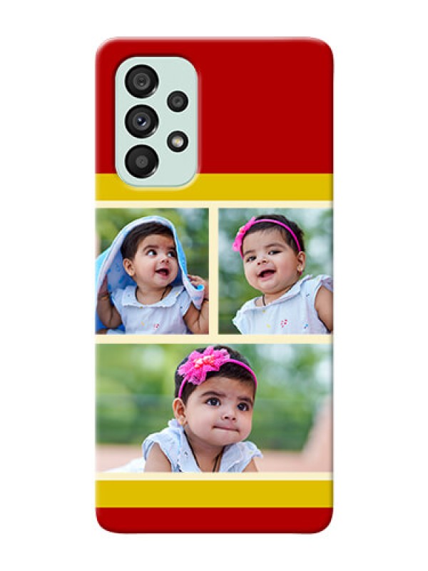 Custom Galaxy A73 5G mobile phone cases: Multiple Pic Upload Design