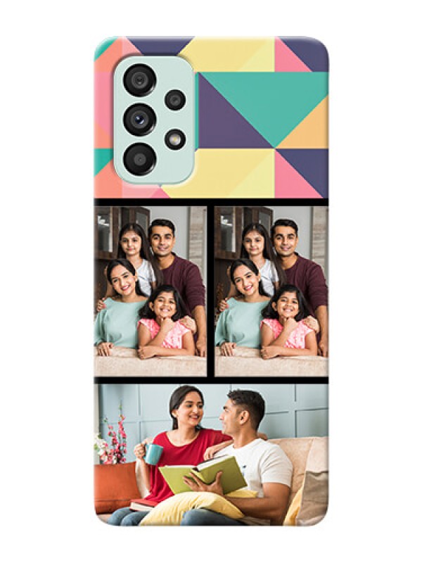 Custom Galaxy A73 5G personalised phone covers: Bulk Pic Upload Design