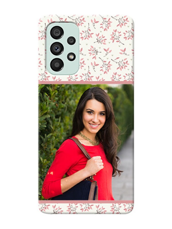 Custom Galaxy A73 5G Back Covers: Premium Floral Design