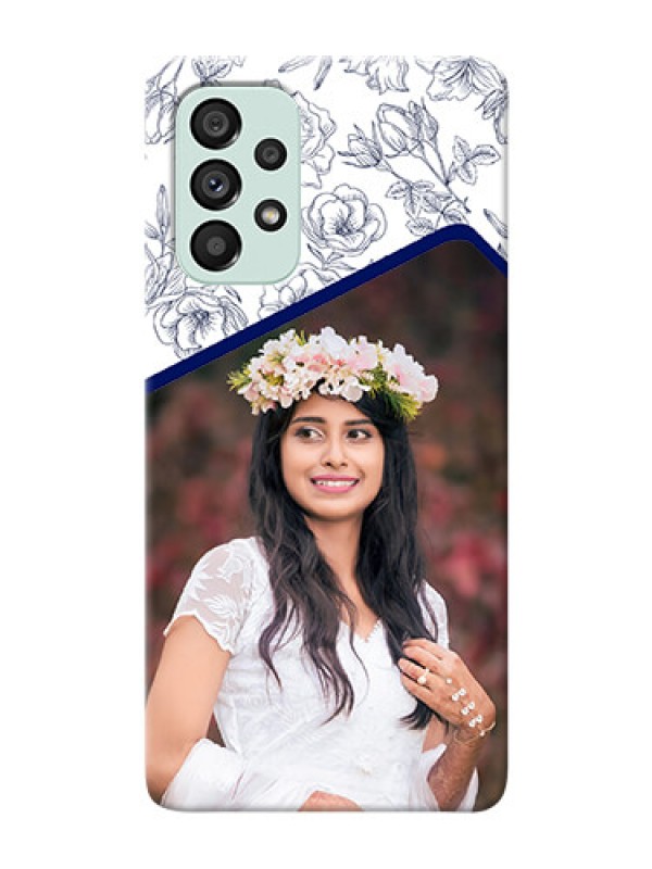 Custom Galaxy A73 5G Phone Cases: Premium Floral Design
