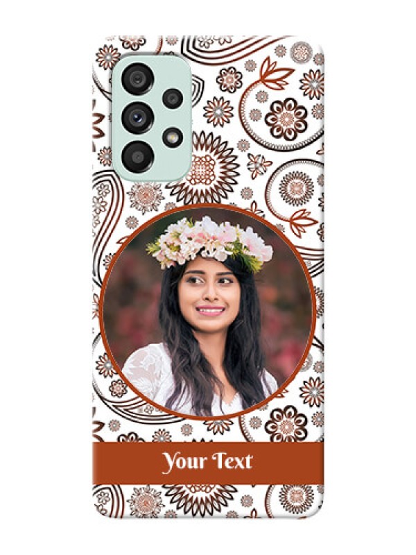 Custom Galaxy A73 5G phone cases online: Abstract Floral Design 