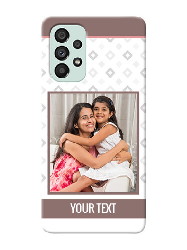 Custom Galaxy A73 5G custom back covers: Simple Diamond Design