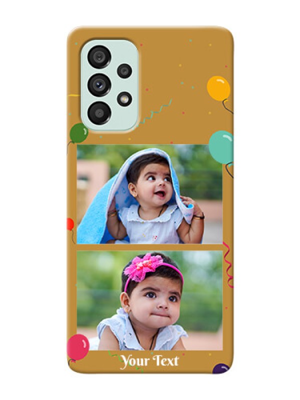 Custom Galaxy A73 5G Phone Covers: Image Holder with Birthday Celebrations Design