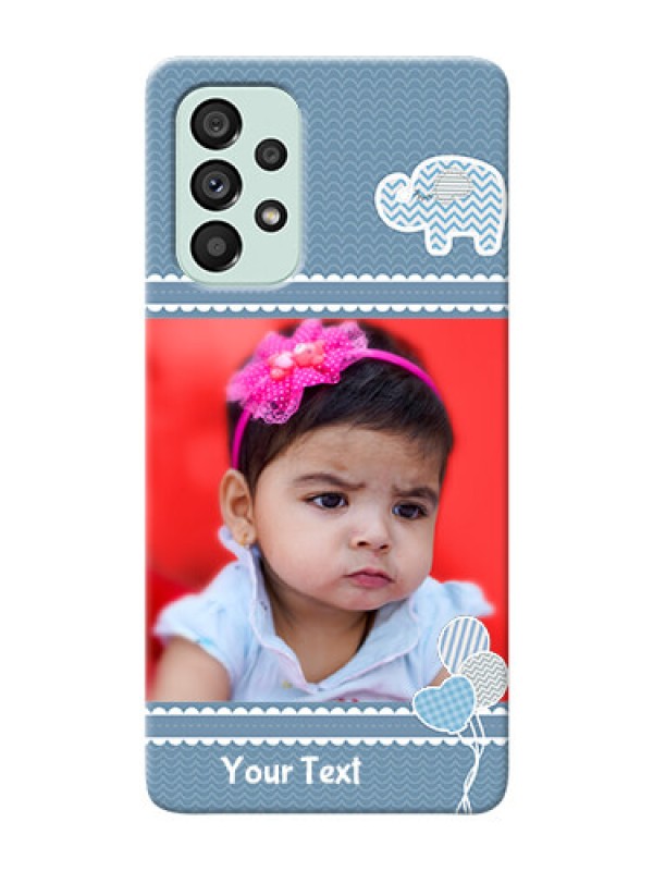 Custom Galaxy A73 5G Custom Phone Covers with Kids Pattern Design