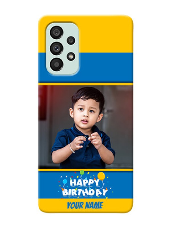 Custom Galaxy A73 5G Mobile Back Covers Online: Birthday Wishes Design
