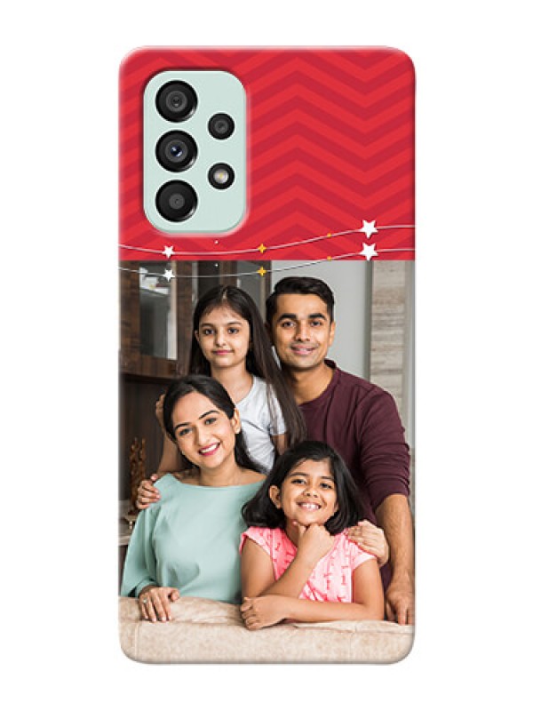 Custom Galaxy A73 5G customized phone cases: Happy Family Design