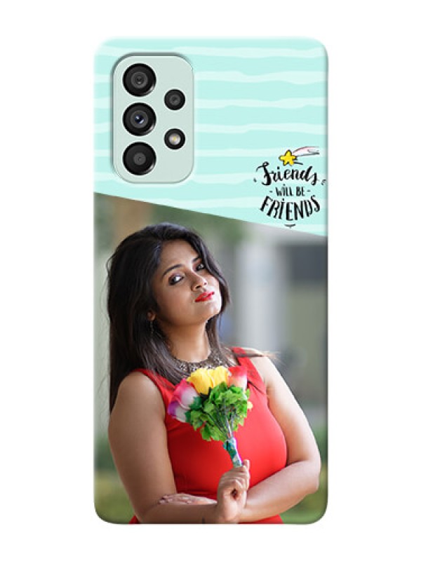 Custom Galaxy A73 5G Mobile Back Covers: Friends Picture Icon Design