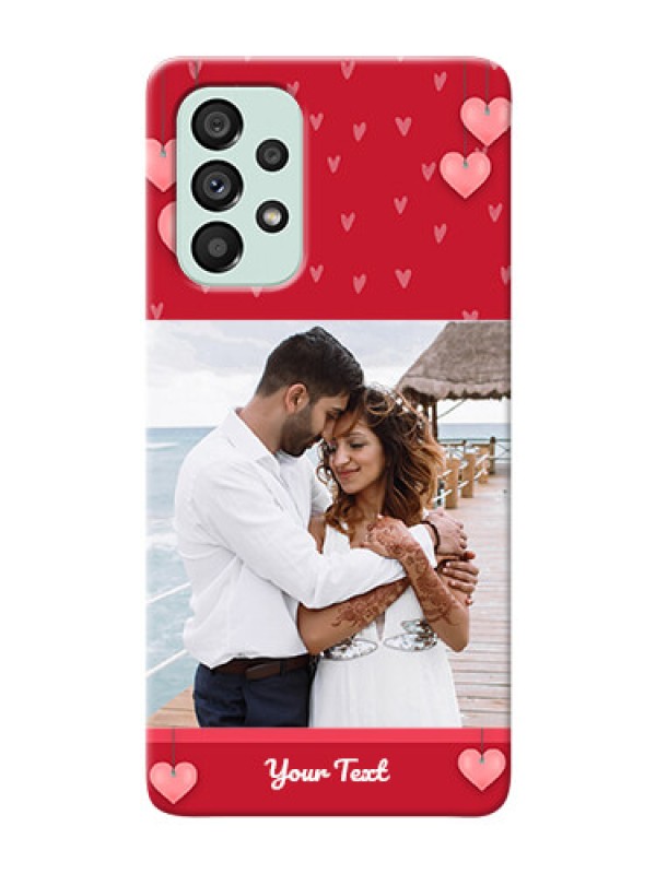 Custom Galaxy A73 5G Mobile Back Covers: Valentines Day Design