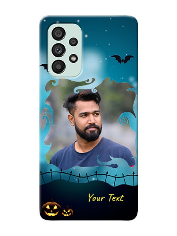 Custom Galaxy A73 5G Personalised Phone Cases: Halloween frame design