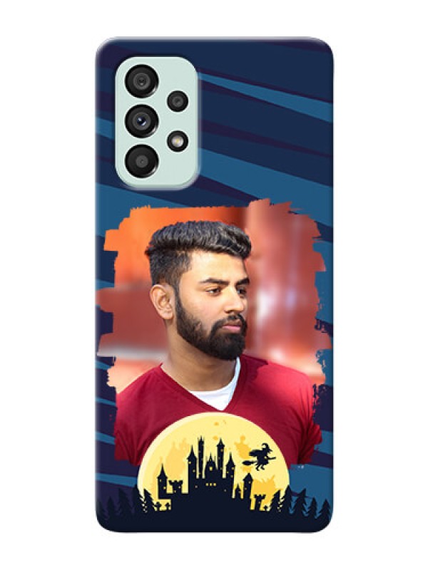 Custom Galaxy A73 5G Back Covers: Halloween Witch Design 