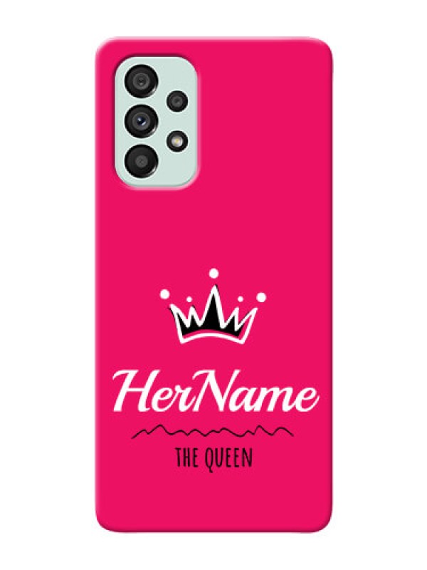 Custom Galaxy A73 5G Queen Phone Case with Name
