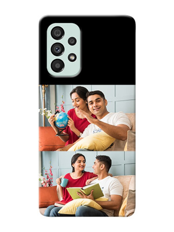 Custom Galaxy A73 5G 2 Images on Phone Cover