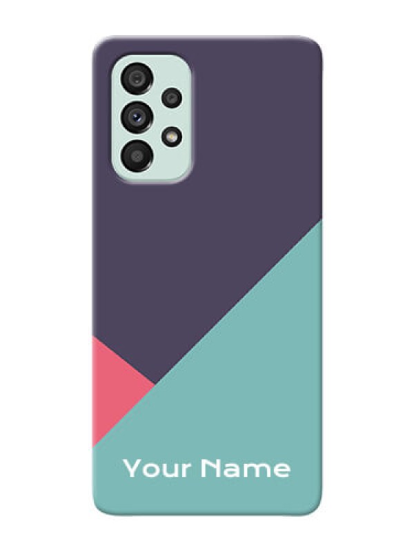 Custom Galaxy A73 5G Custom Phone Cases: Tri  Color abstract Design