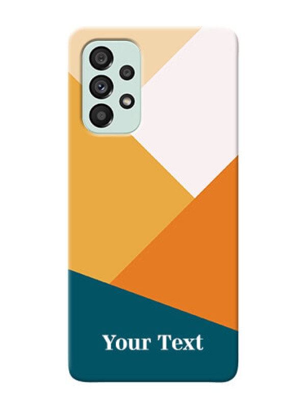 Custom Galaxy A73 5G Custom Phone Cases: Stacked Multi-colour Design