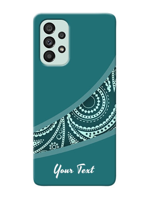 Custom Galaxy A73 5G Custom Phone Covers: semi visible floral Design