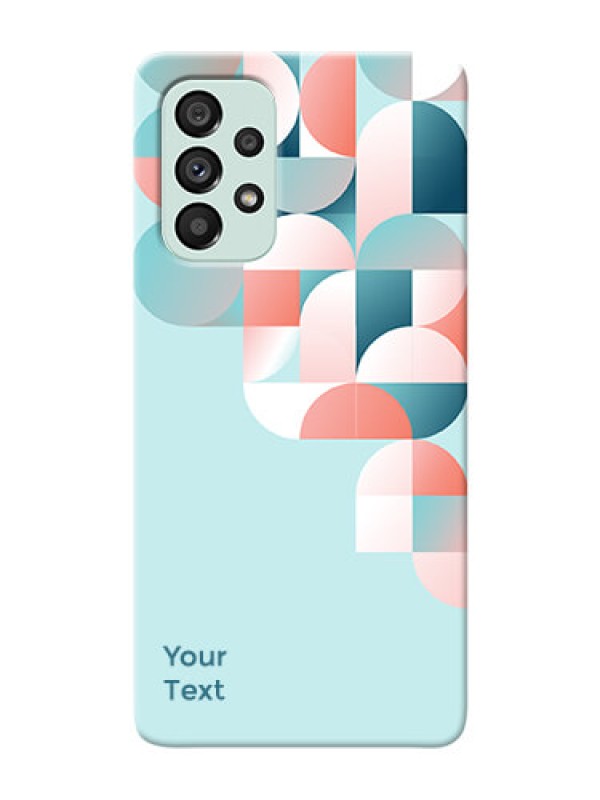 Custom Galaxy A73 5G Back Covers: Stylish Semi-circle Pattern Design