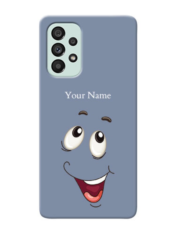 Custom Galaxy A73 5G Phone Back Covers: Laughing Cartoon Face Design