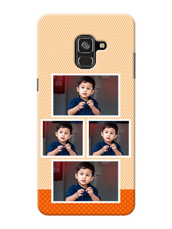 Custom Galaxy A8 Plus 2018 Mobile Back Covers: Bulk Photos Upload Design