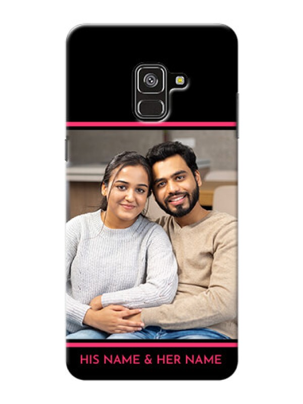 Custom Galaxy A8 Plus 2018 Mobile Covers With Add Text Design
