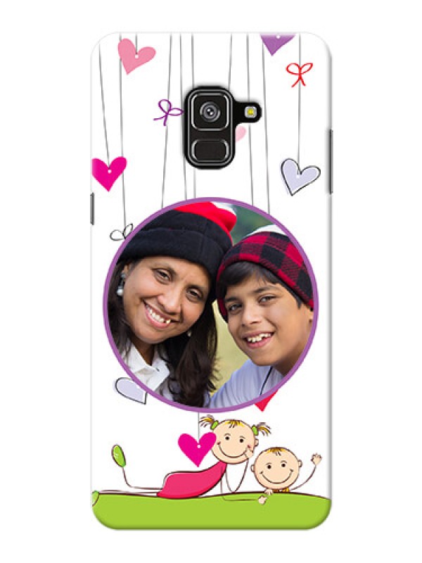 Custom Galaxy A8 Plus 2018 Mobile Cases: Cute Kids Phone Case Design