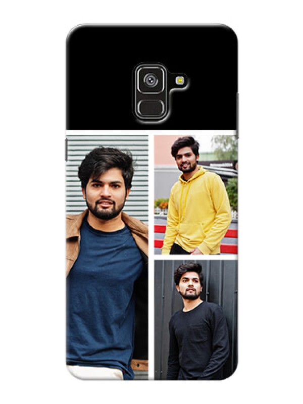 Custom Galaxy A8 Plus 2018 Custom Mobile Cover: Upload Multiple Picture Design