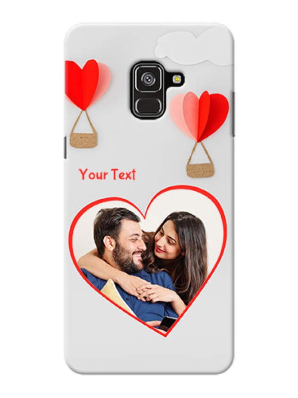 Custom Galaxy A8 Plus 2018 Phone Covers: Parachute Love Design