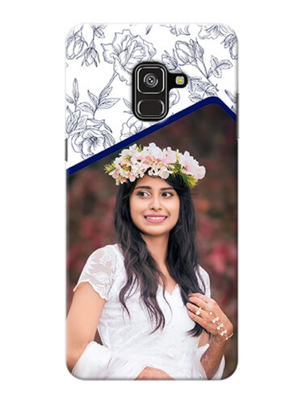 Custom Galaxy A8 Plus 2018 Phone Cases: Premium Floral Design