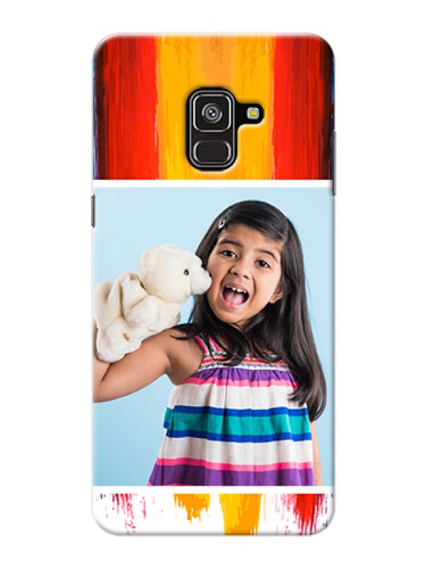 Custom Galaxy A8 Plus 2018 custom phone covers: Multi Color Design
