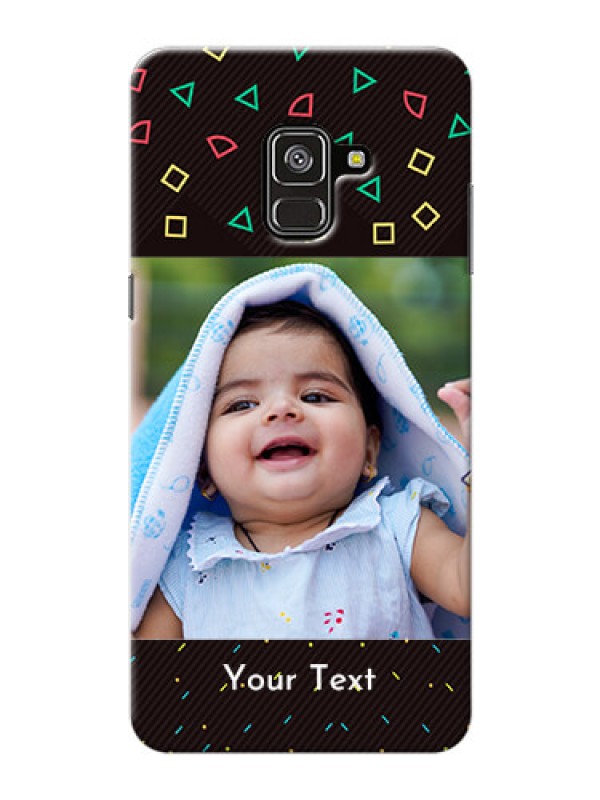 Custom Galaxy A8 Plus 2018 custom mobile cases with confetti birthday design