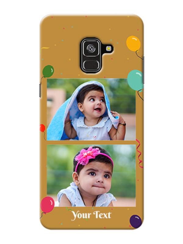 Custom Galaxy A8 Plus 2018 Phone Covers: Image Holder with Birthday Celebrations Design