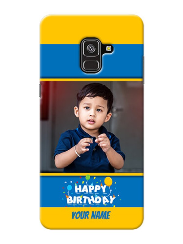 Custom Galaxy A8 Plus 2018 Mobile Back Covers Online: Birthday Wishes Design