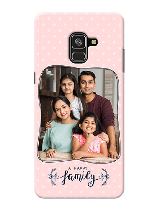 Custom Galaxy A8 Plus 2018 Personalized Phone Cases: Family with Dots Design